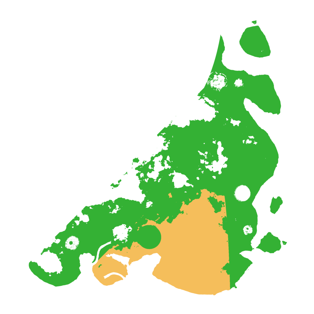 Biome Rust Map: Procedural Map, Size: 3500, Seed: 11429