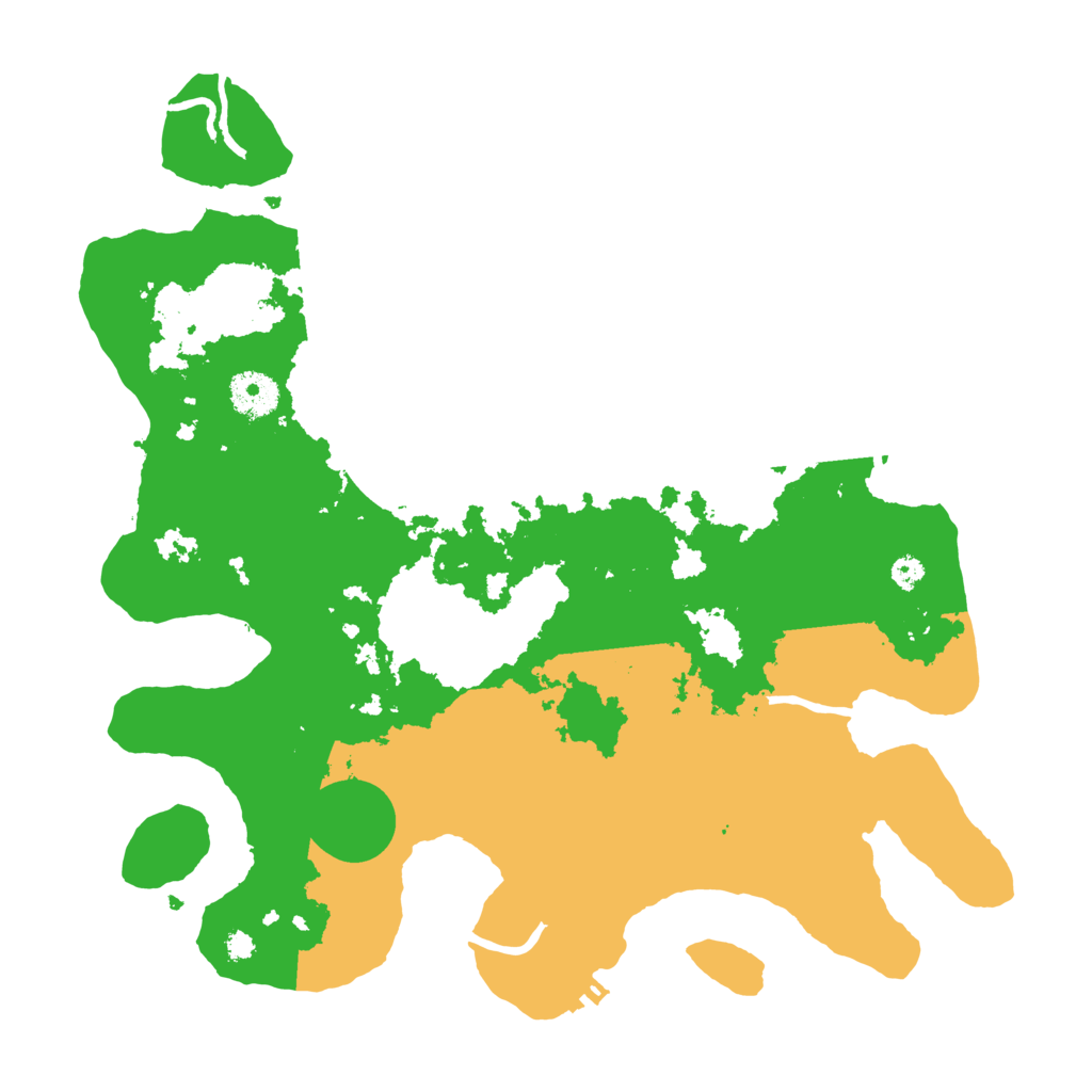Biome Rust Map: Procedural Map, Size: 3500, Seed: 280052