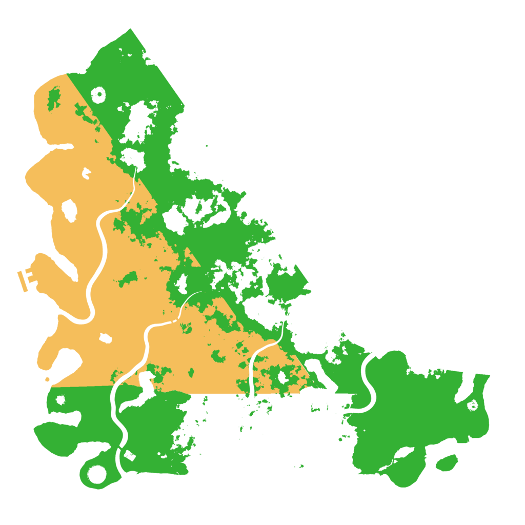 Biome Rust Map: Procedural Map, Size: 5000, Seed: 1992