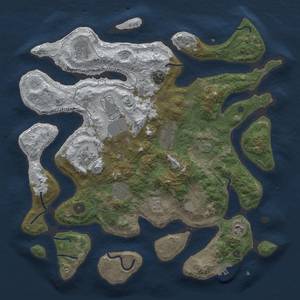 Thumbnail Rust Map: Procedural Map, Size: 4000, Seed: 350, 16 Monuments