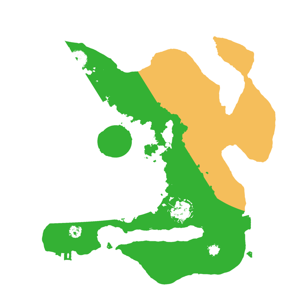 Biome Rust Map: Procedural Map, Size: 2500, Seed: 9900001