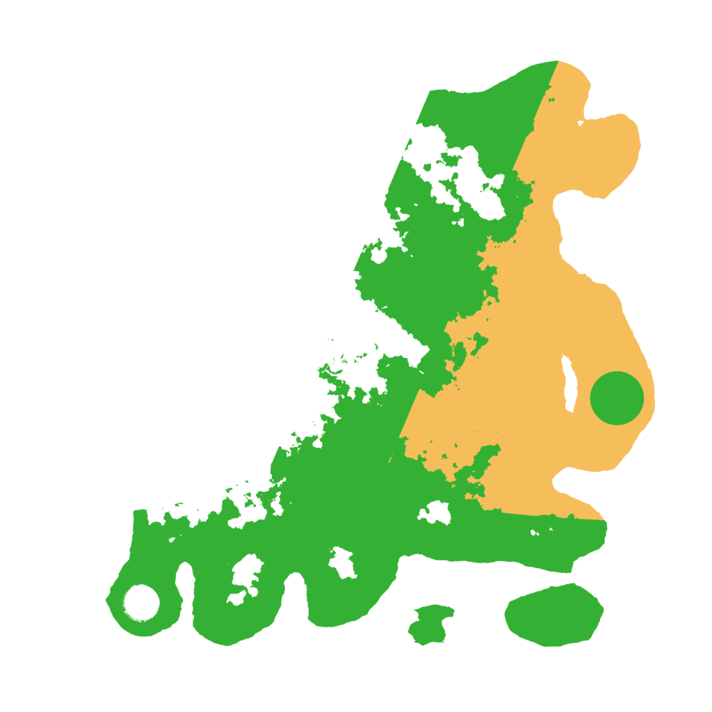 Biome Rust Map: Barren, Size: 3500, Seed: 247145767