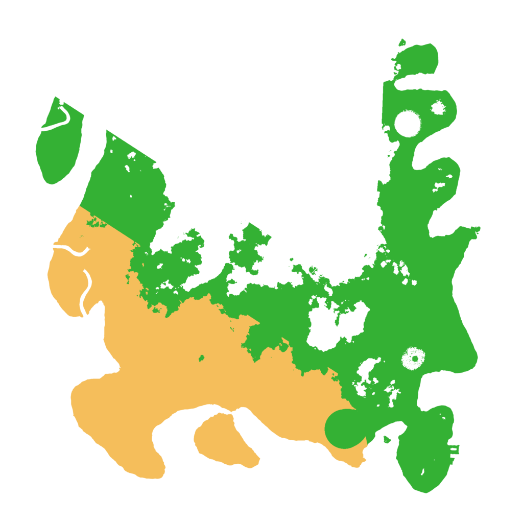 Biome Rust Map: Procedural Map, Size: 3500, Seed: 5255781