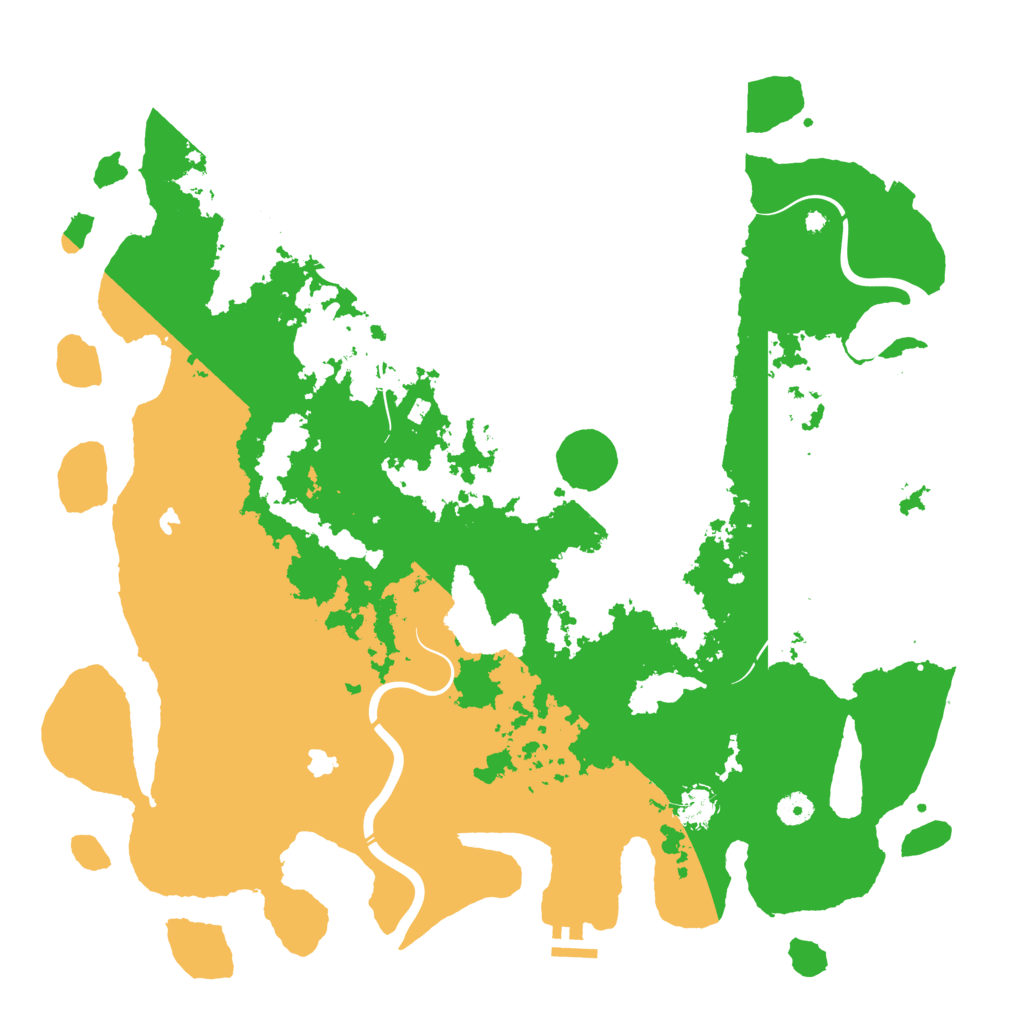 Biome Rust Map: Procedural Map, Size: 4500, Seed: 102128