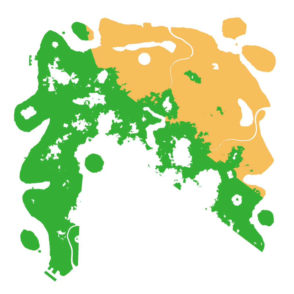Biome Rust Map: Procedural Map, Size: 4250, Seed: 51337