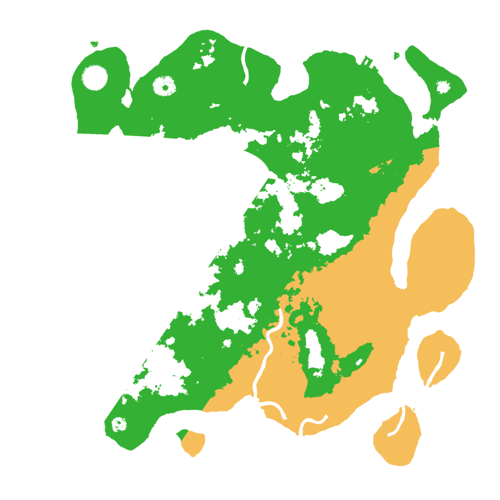 Biome Rust Map: Procedural Map, Size: 3500, Seed: 3080295