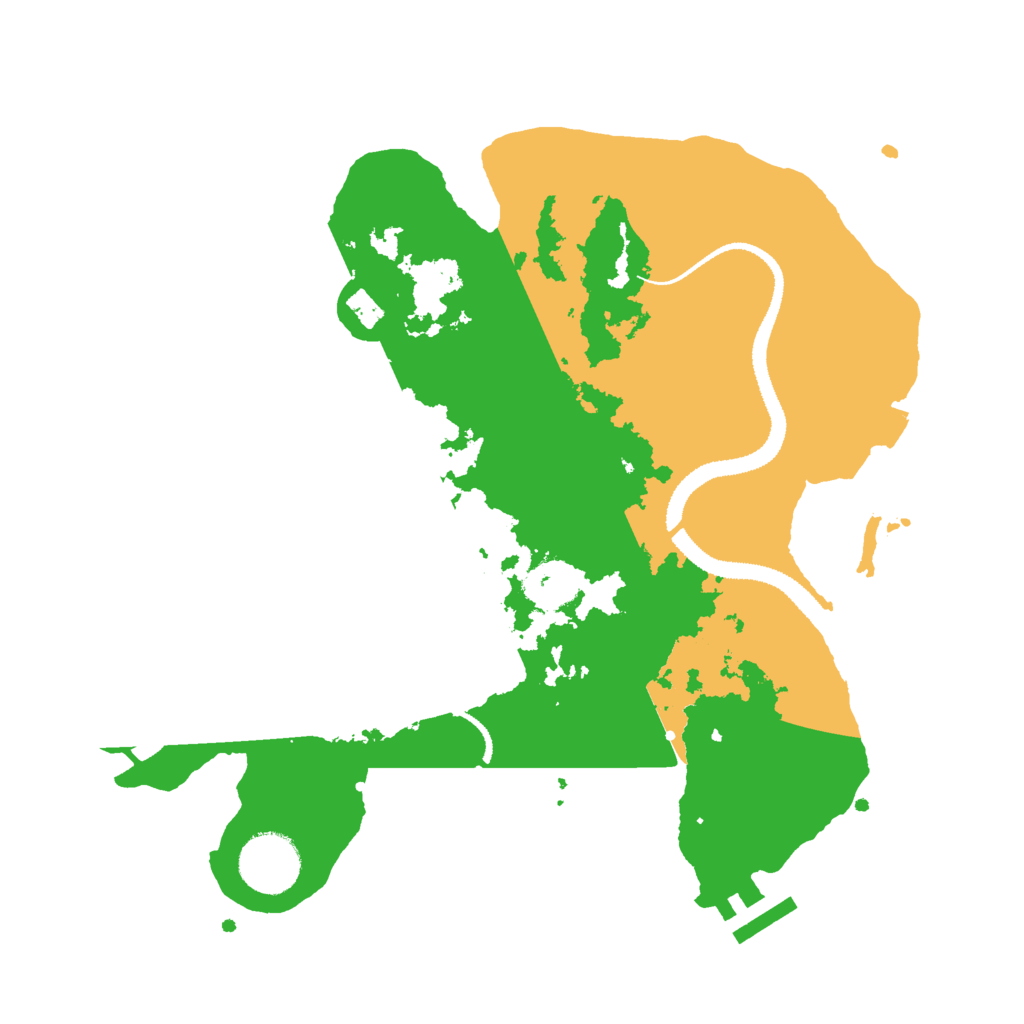 Biome Rust Map: Procedural Map, Size: 3000, Seed: 18769