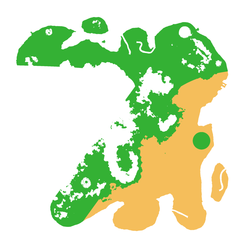 Biome Rust Map: Procedural Map, Size: 3733, Seed: 2707