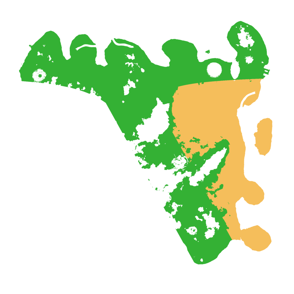 Biome Rust Map: Procedural Map, Size: 3500, Seed: 518446582