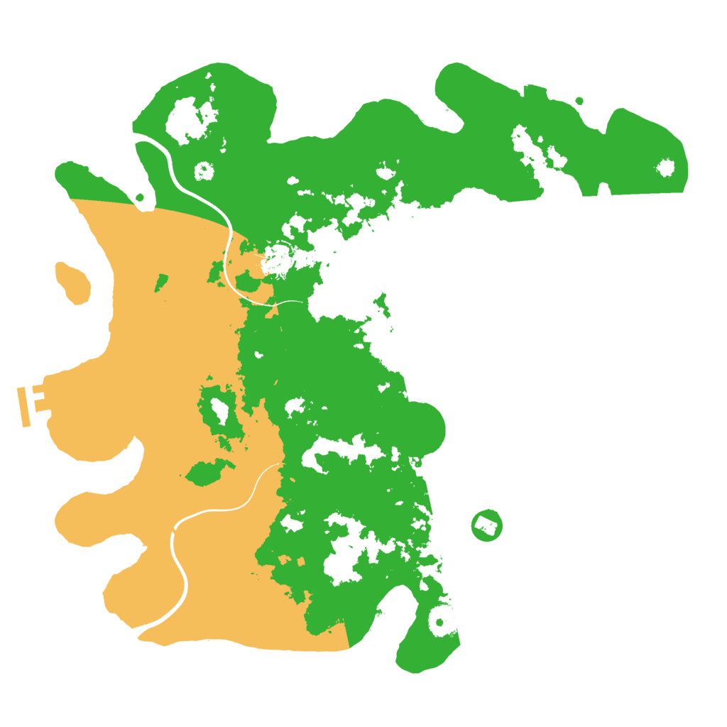 Biome Rust Map: Procedural Map, Size: 3700, Seed: 727695670