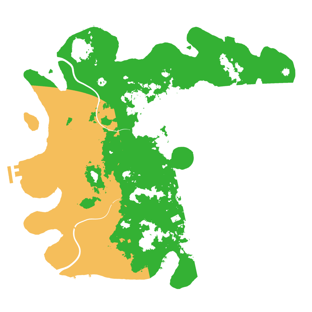 Biome Rust Map: Procedural Map, Size: 3700, Seed: 727695670