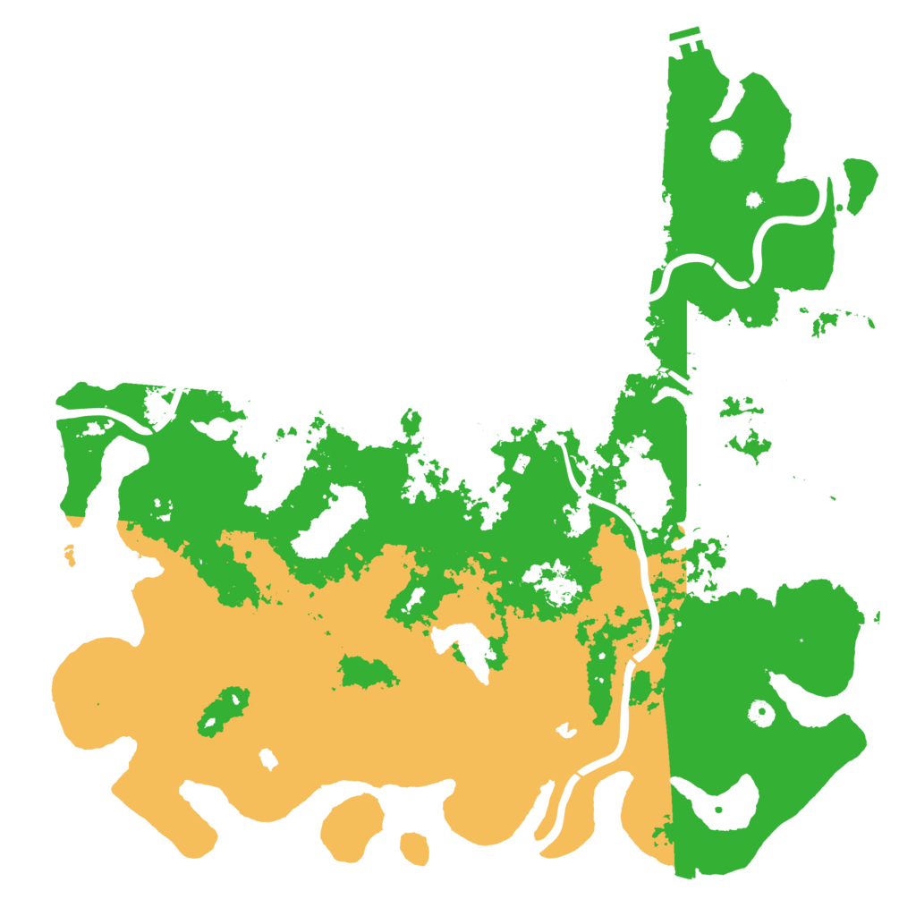 Biome Rust Map: Procedural Map, Size: 5200, Seed: 1234