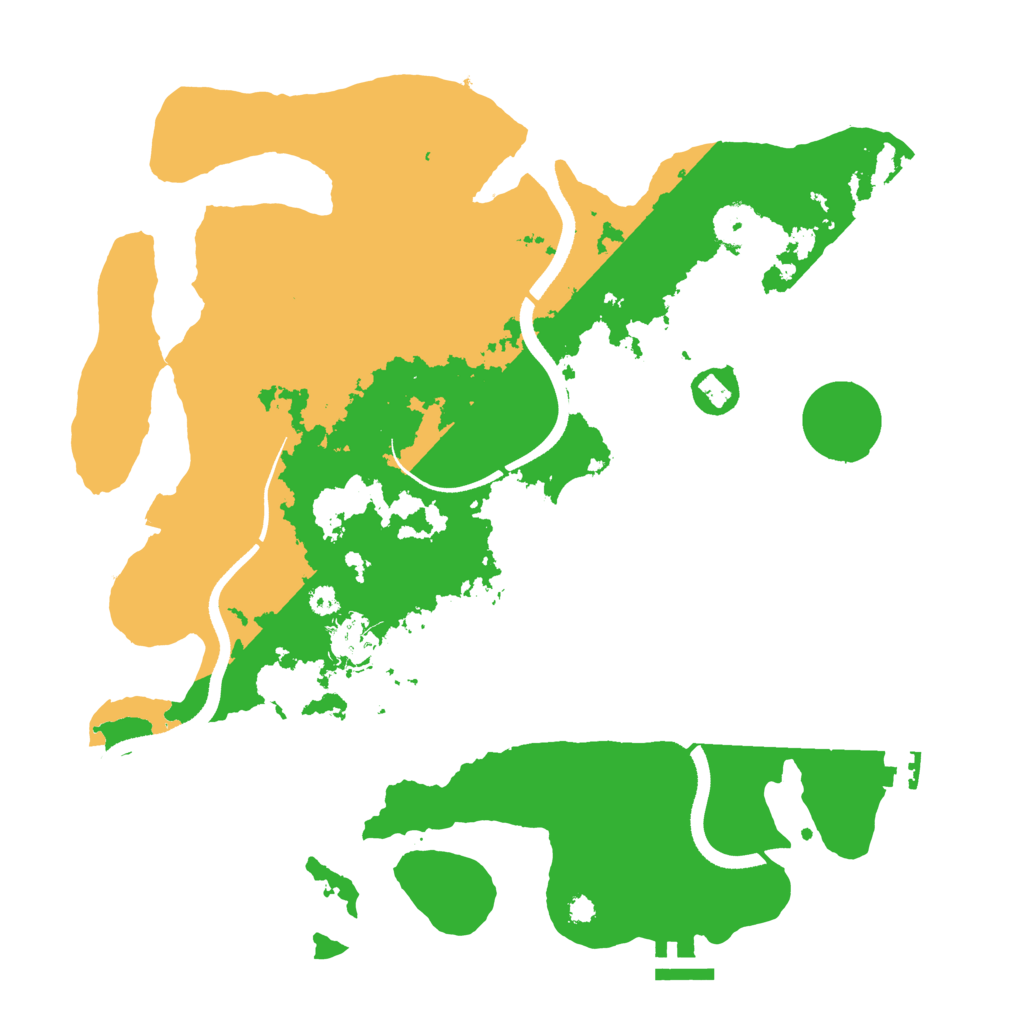 Biome Rust Map: Procedural Map, Size: 3500, Seed: 323319366