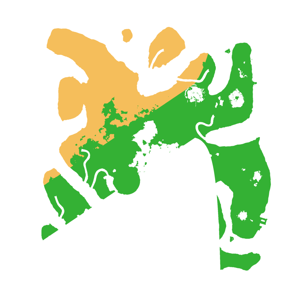 Biome Rust Map: Procedural Map, Size: 3000, Seed: 15736