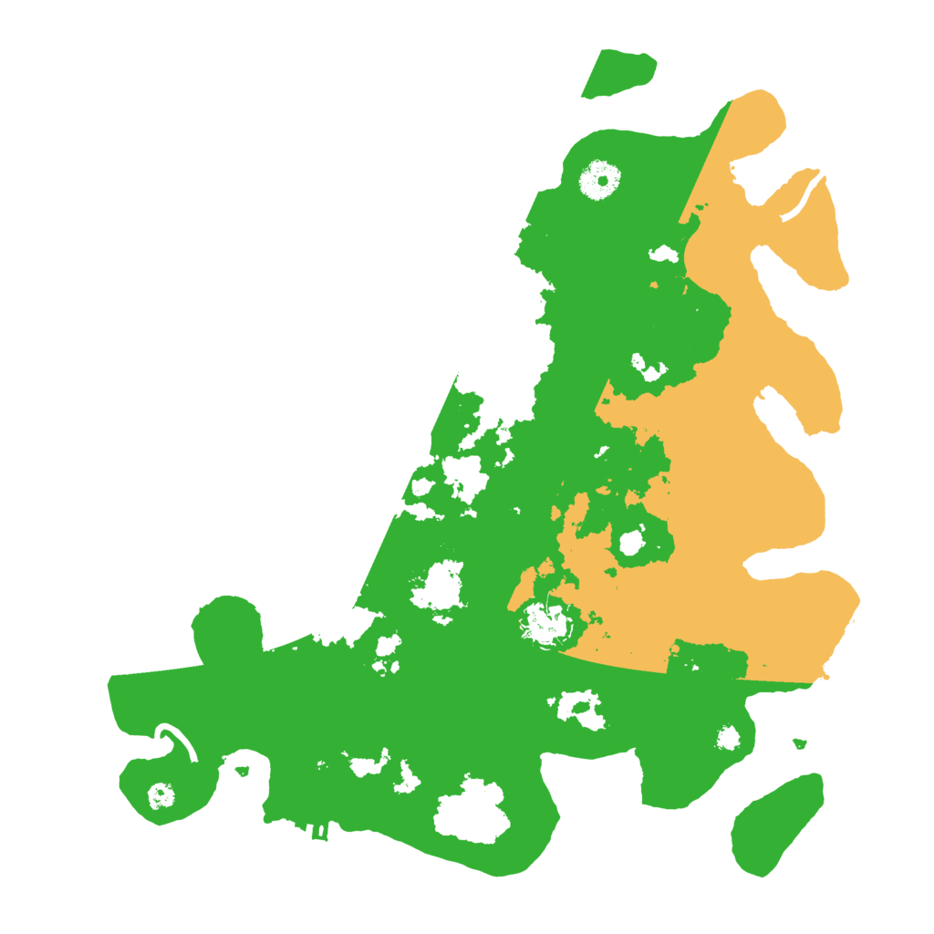Biome Rust Map: Procedural Map, Size: 3600, Seed: 45461284
