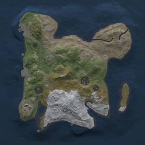 Thumbnail Rust Map: Procedural Map, Size: 2500, Seed: 50, 10 Monuments