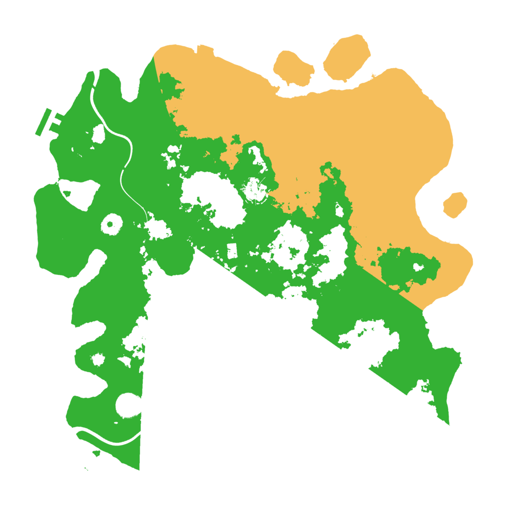 Biome Rust Map: Procedural Map, Size: 3700, Seed: 124444