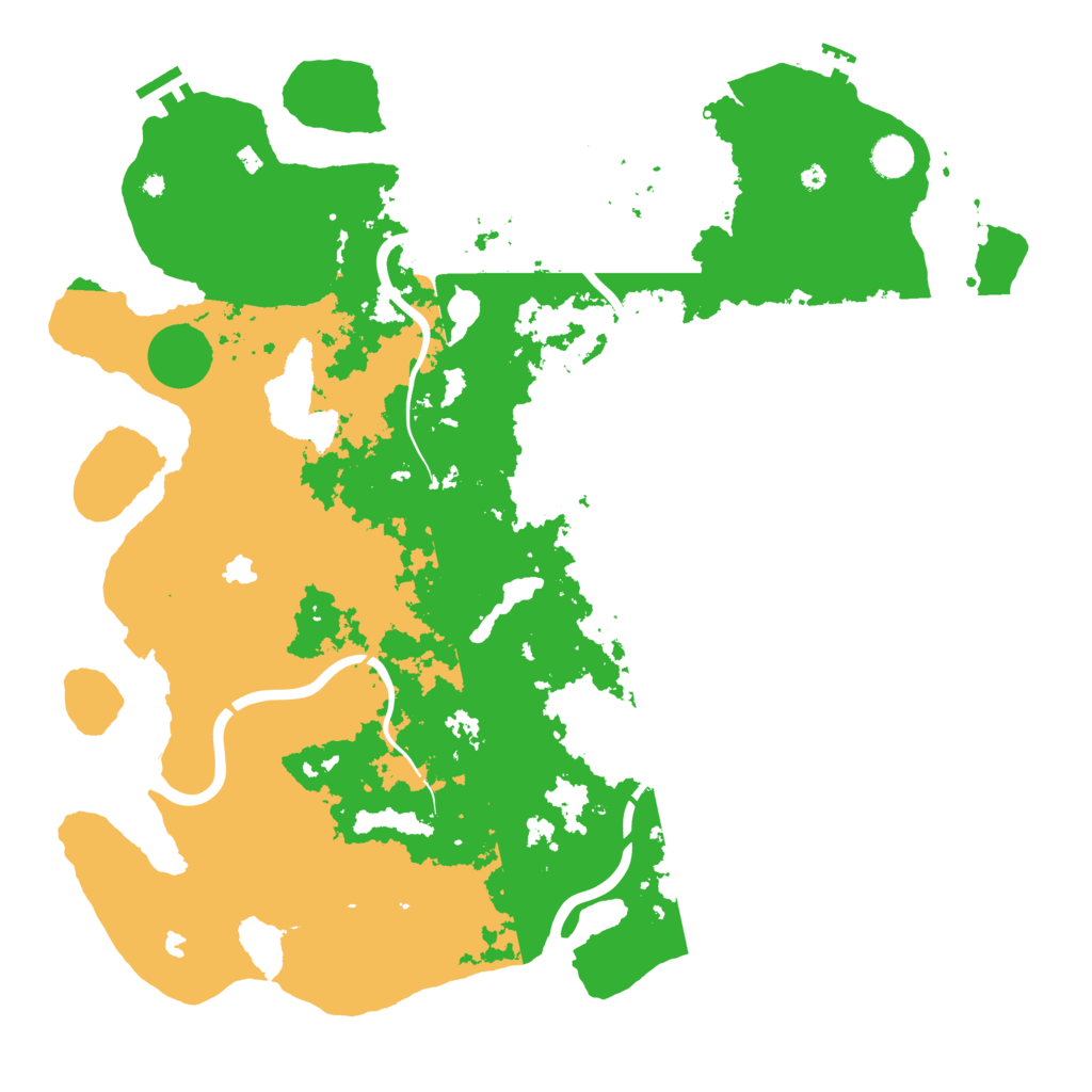 Biome Rust Map: Procedural Map, Size: 4500, Seed: 1167999105
