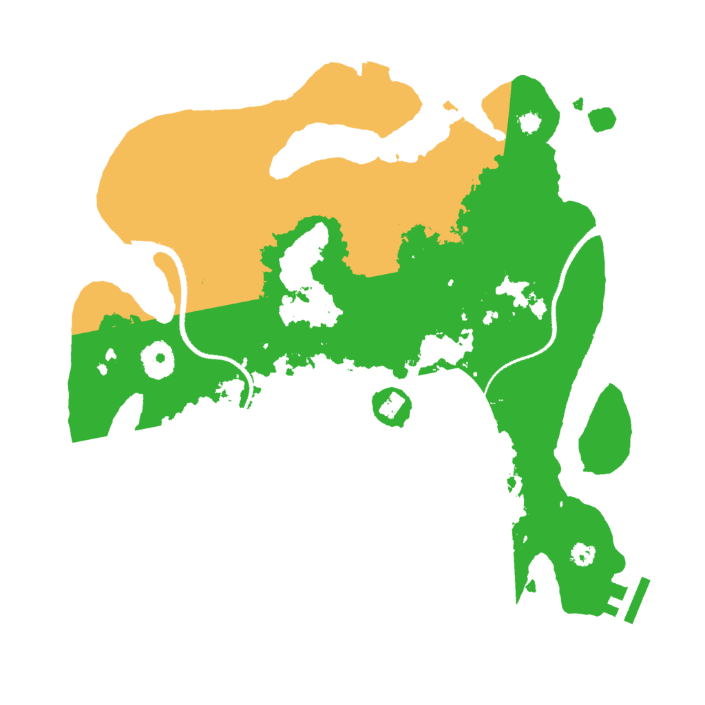 Biome Rust Map: Procedural Map, Size: 3000, Seed: 61293