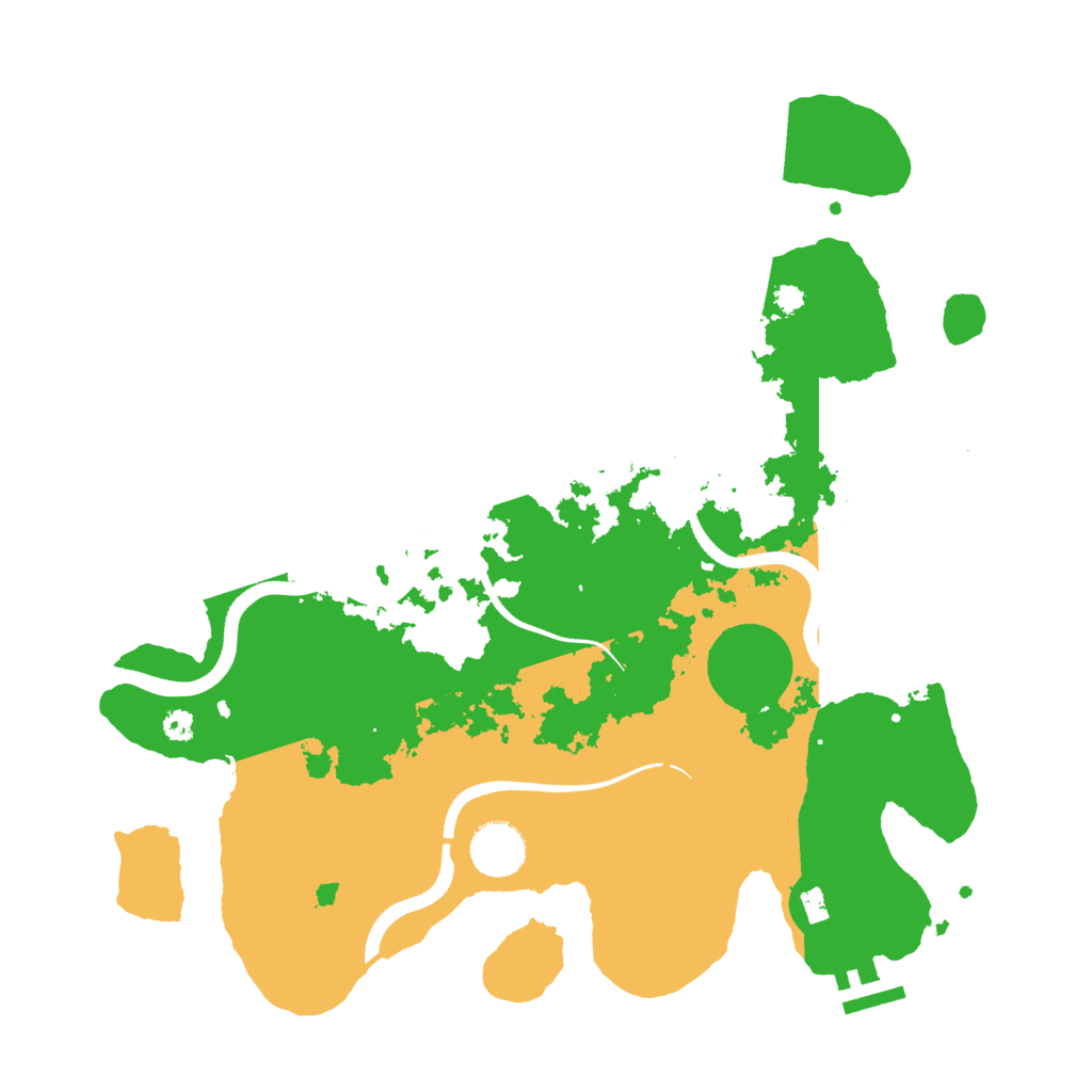 Biome Rust Map: Procedural Map, Size: 3500, Seed: 2398529