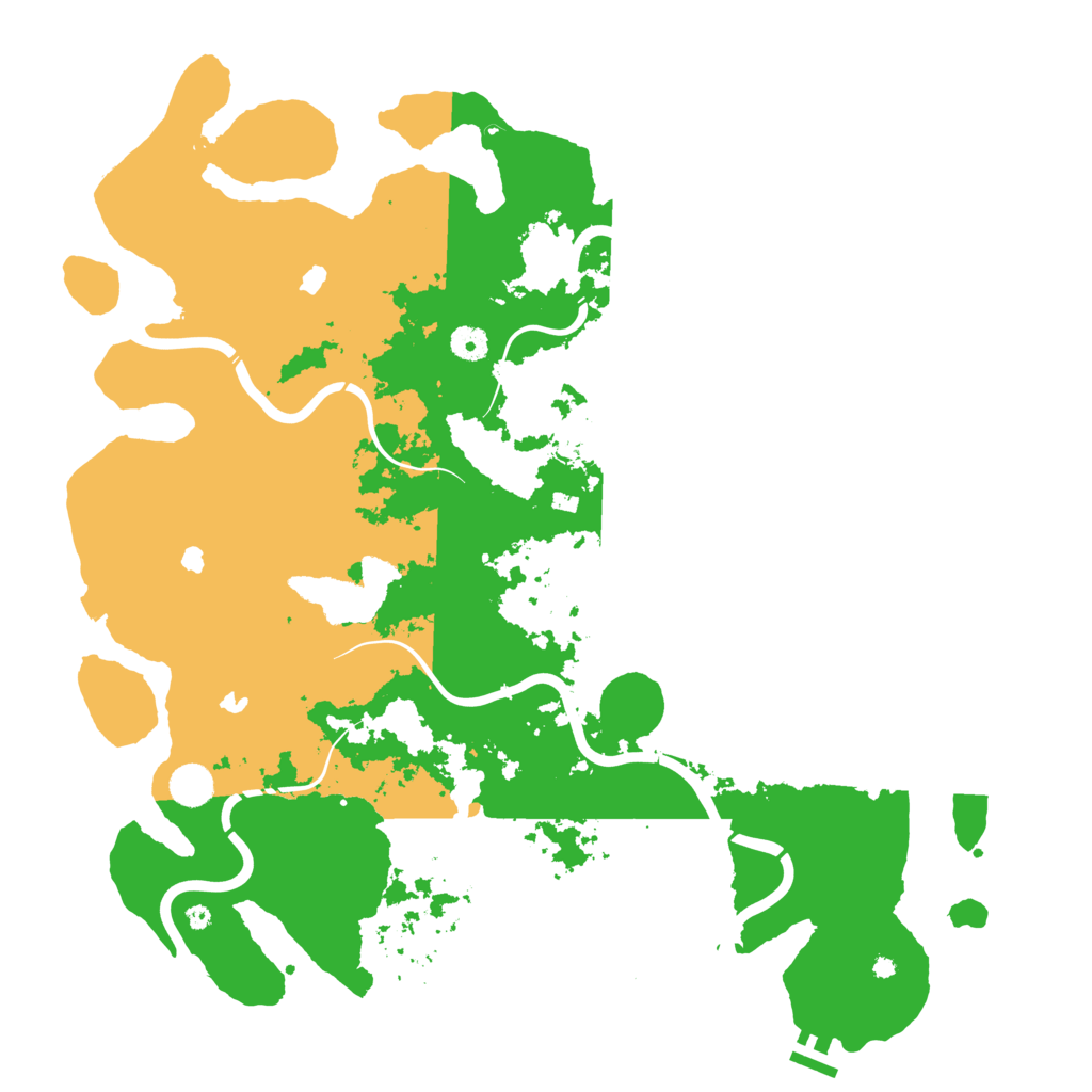 Biome Rust Map: Procedural Map, Size: 4500, Seed: 366566643