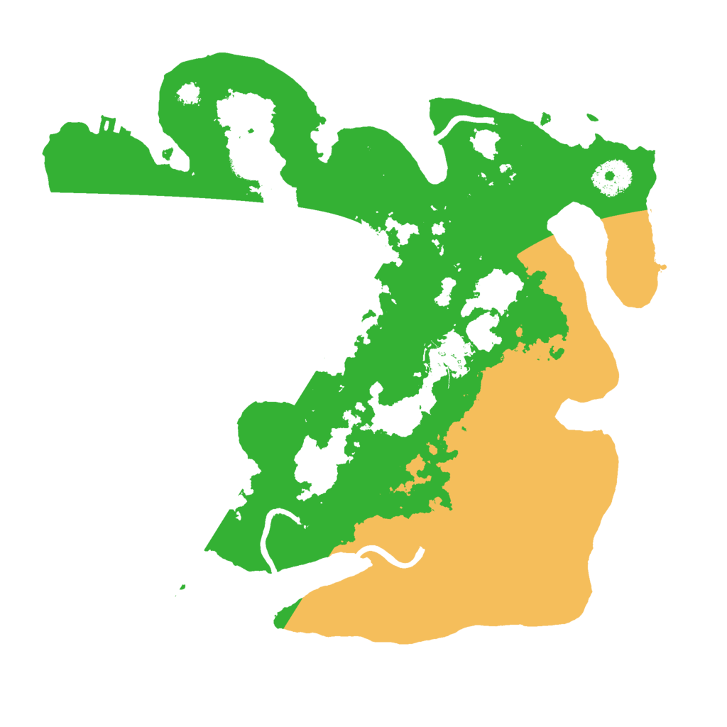 Biome Rust Map: Procedural Map, Size: 3000, Seed: 793957729