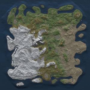 Thumbnail Rust Map: Procedural Map, Size: 5000, Seed: 1055647141, 20 Monuments