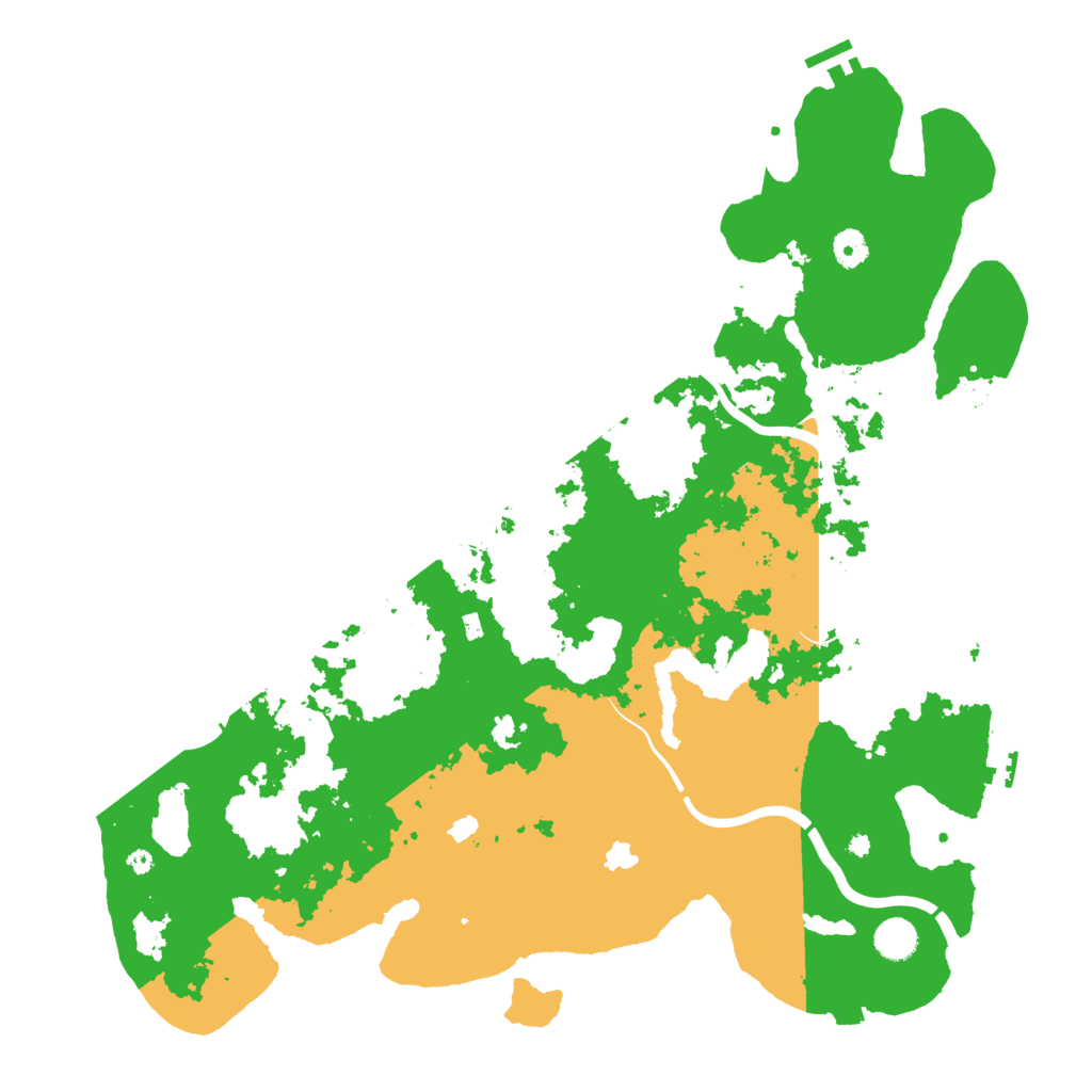 Biome Rust Map: Procedural Map, Size: 4500, Seed: 1831773282