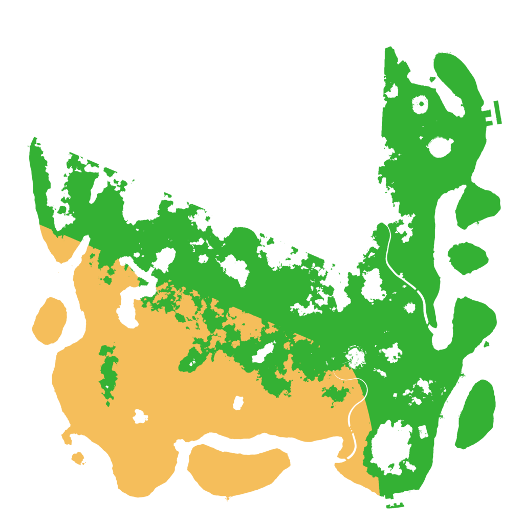 Biome Rust Map: Procedural Map, Size: 4500, Seed: 59087425