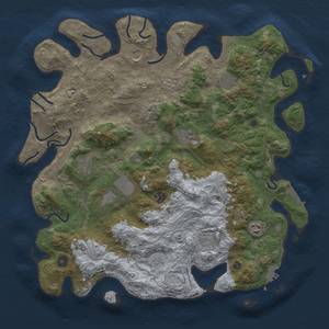 Thumbnail Rust Map: Procedural Map, Size: 4250, Seed: 155589175, 16 Monuments