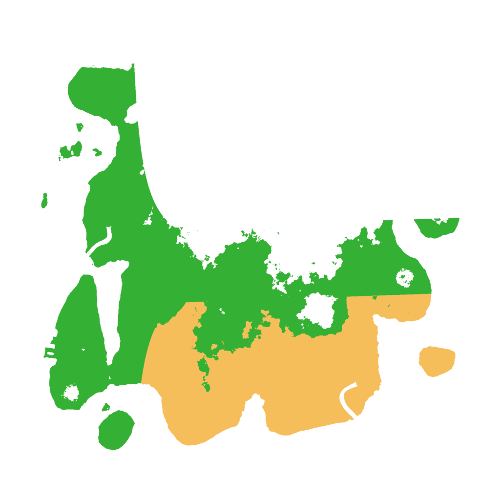 Biome Rust Map: Procedural Map, Size: 3000, Seed: 23523