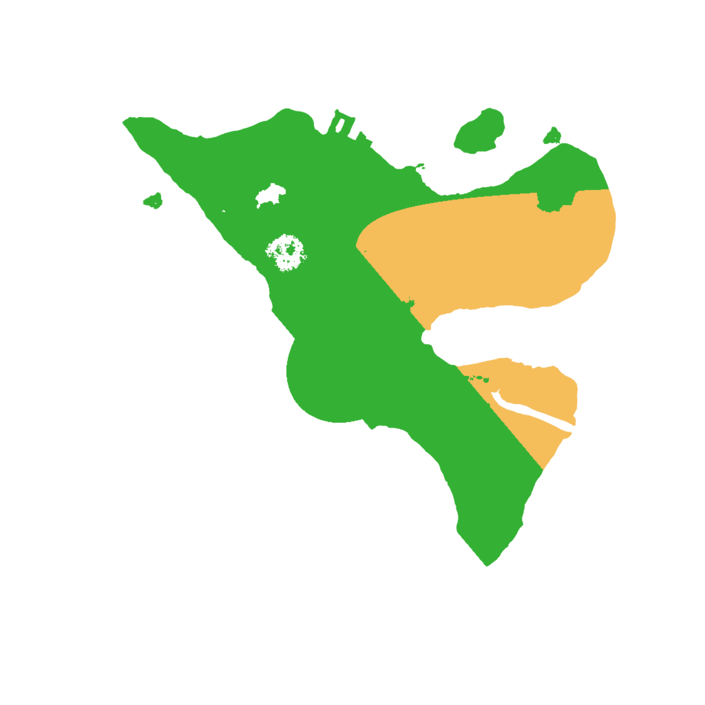 Biome Rust Map: Procedural Map, Size: 2000, Seed: 6457