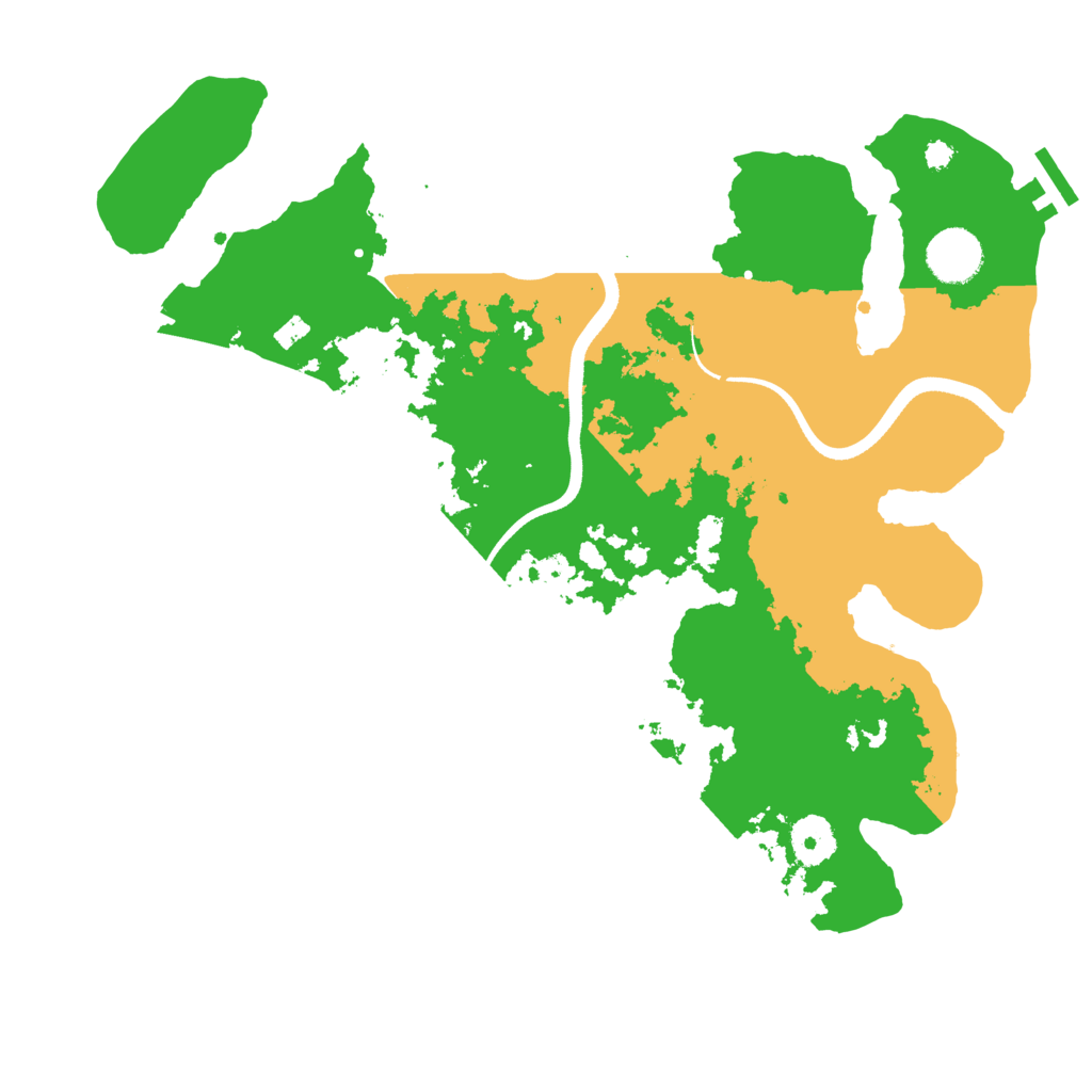 Biome Rust Map: Procedural Map, Size: 3500, Seed: 6013330