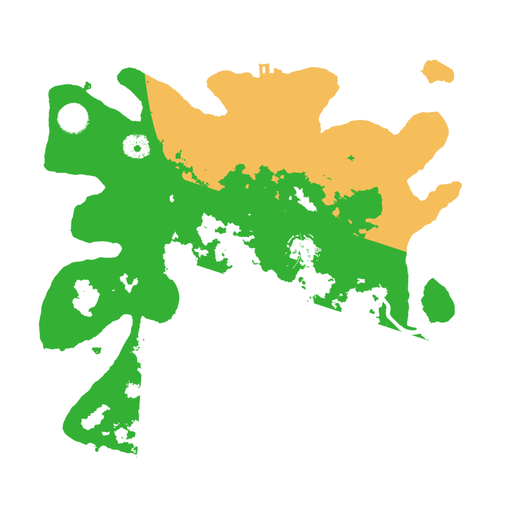 Biome Rust Map: Procedural Map, Size: 3000, Seed: 42810145