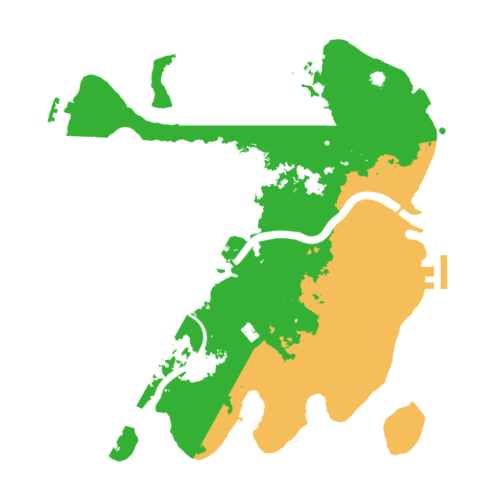 Biome Rust Map: Procedural Map, Size: 3000, Seed: 59526