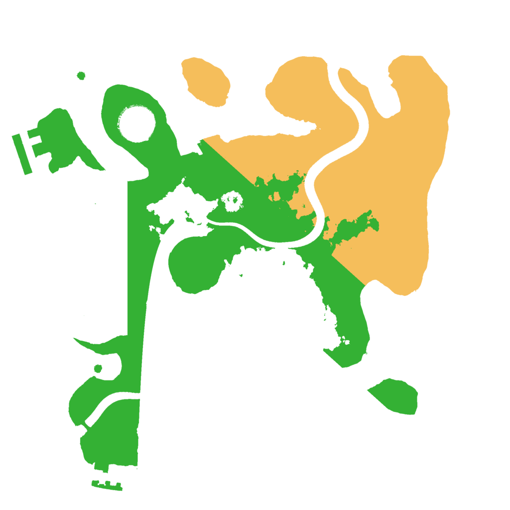 Biome Rust Map: Procedural Map, Size: 2500, Seed: 2147483633