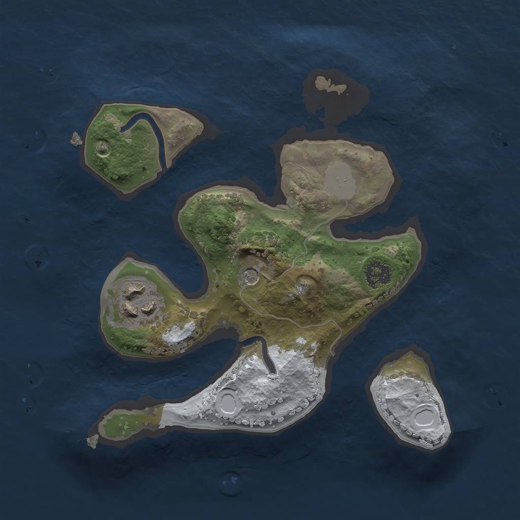 Rust Map: Procedural Map, Size: 2000, Seed: 129092572, 7 Monuments