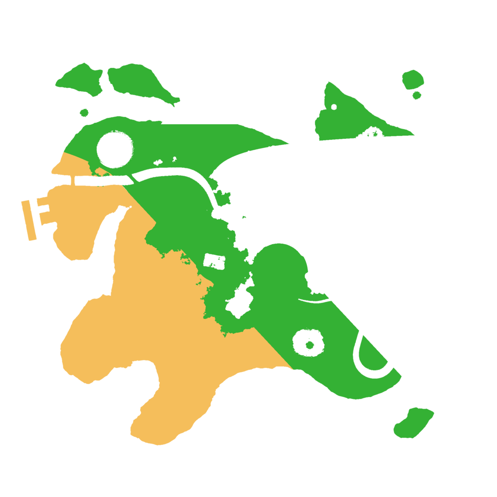 Biome Rust Map: Procedural Map, Size: 2500, Seed: 4970819