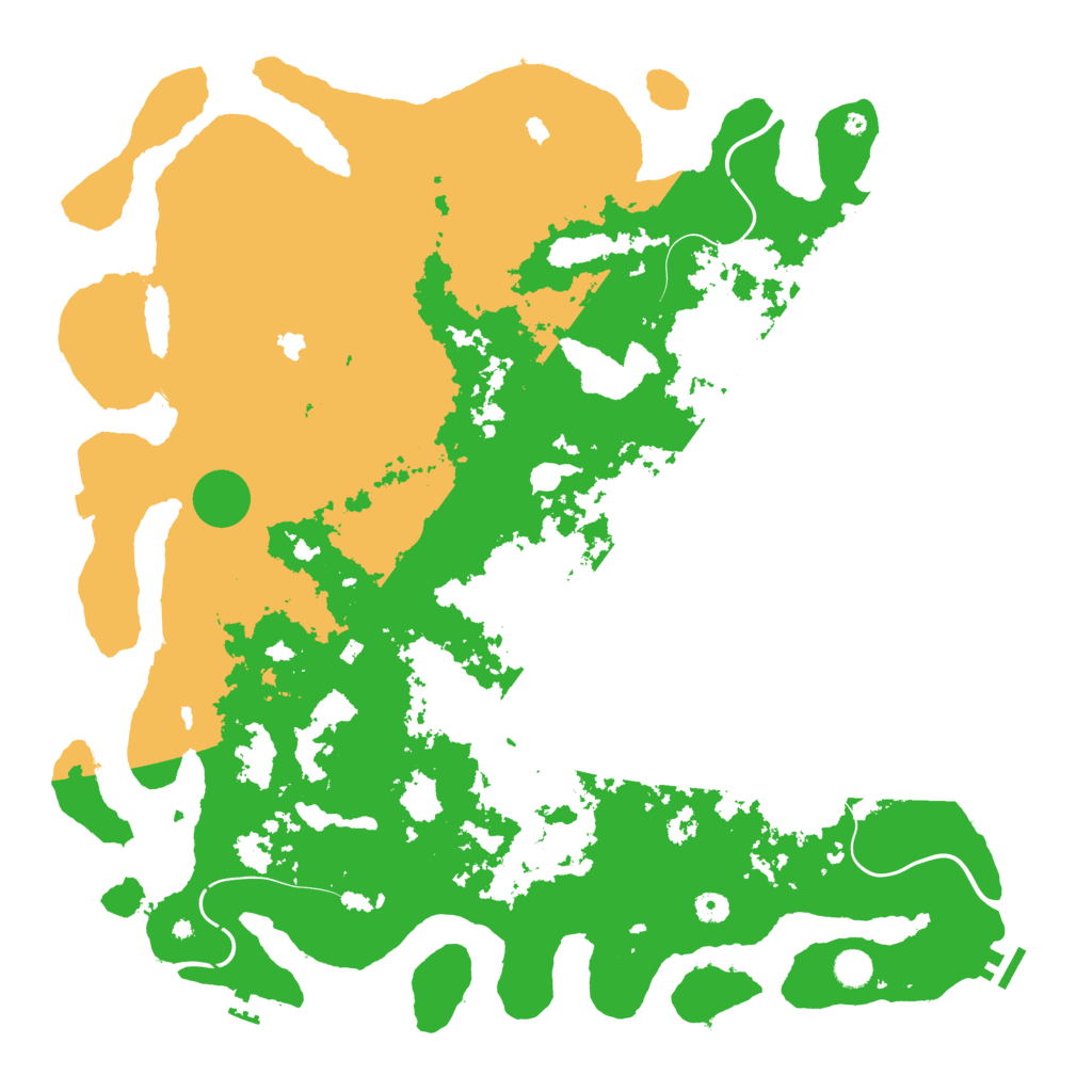 Biome Rust Map: Procedural Map, Size: 5000, Seed: 128