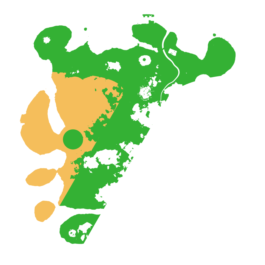 Biome Rust Map: Procedural Map, Size: 3500, Seed: 2079820271