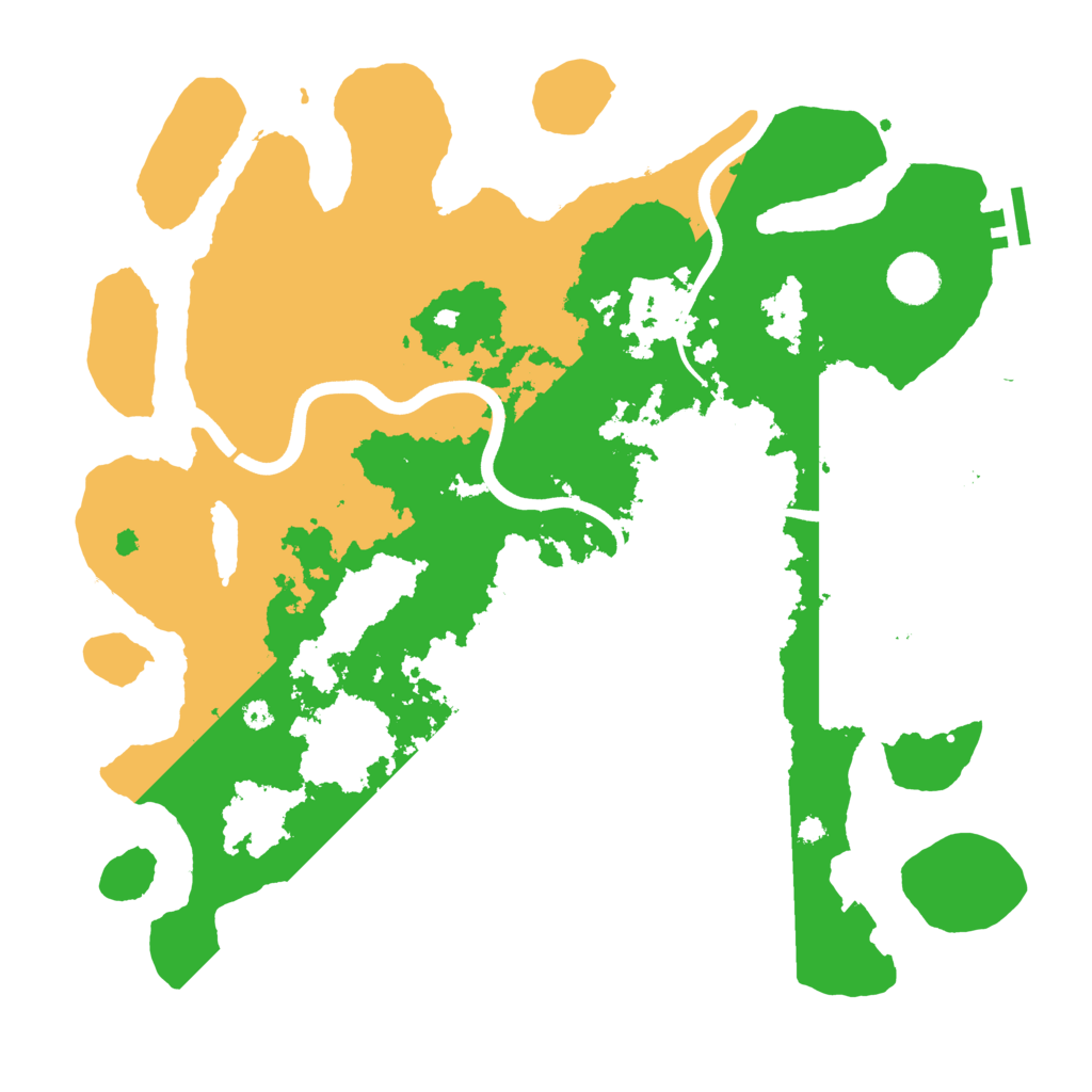 Biome Rust Map: Procedural Map, Size: 3800, Seed: 666