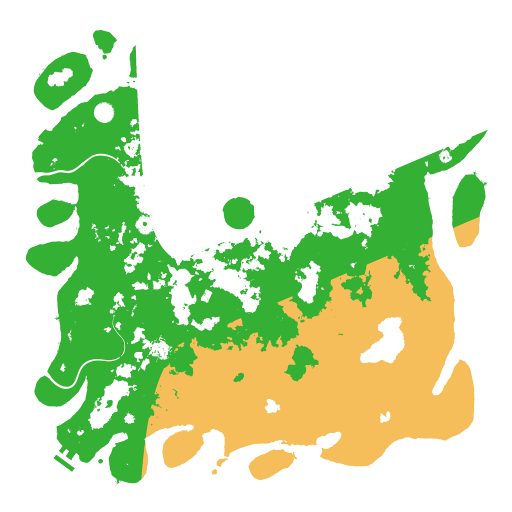 Biome Rust Map: Procedural Map, Size: 4500, Seed: 2027590