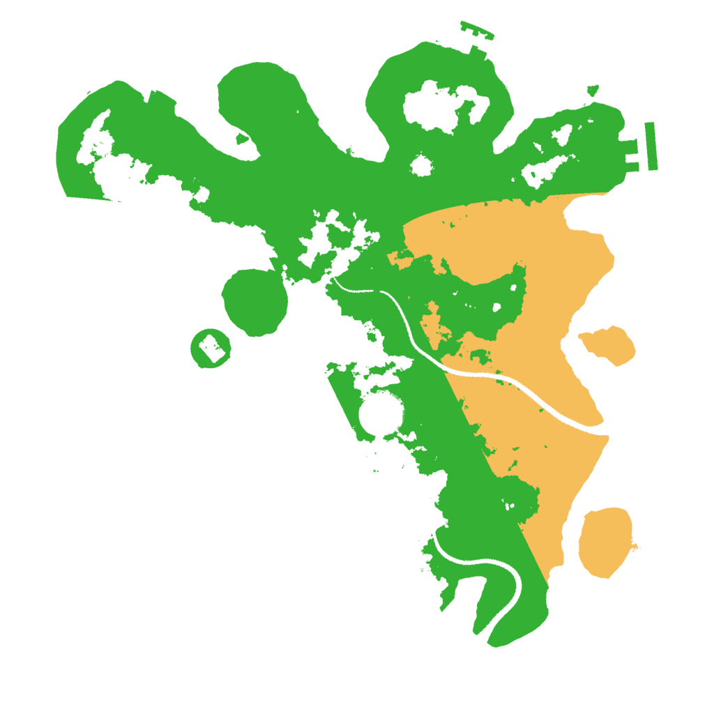 Biome Rust Map: Procedural Map, Size: 3000, Seed: 232212515