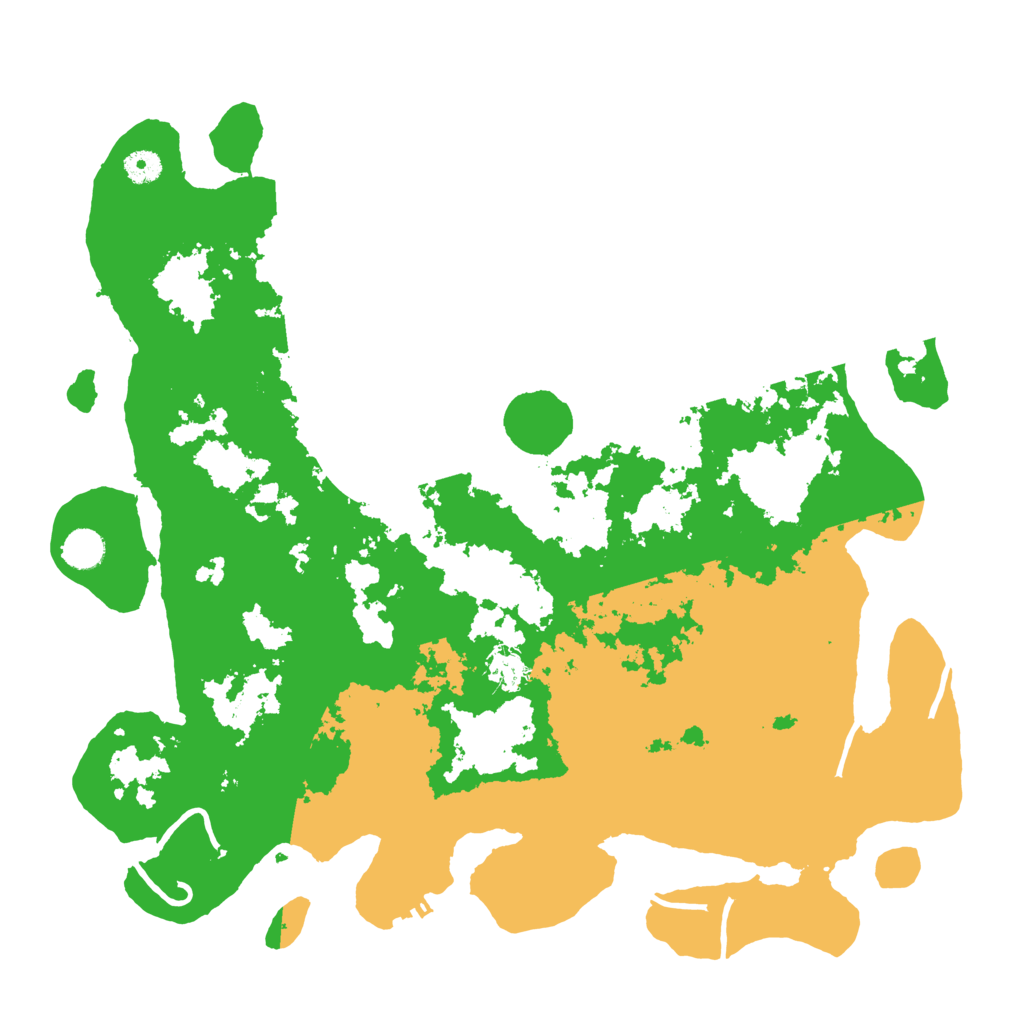 Biome Rust Map: Procedural Map, Size: 4400, Seed: 123457890