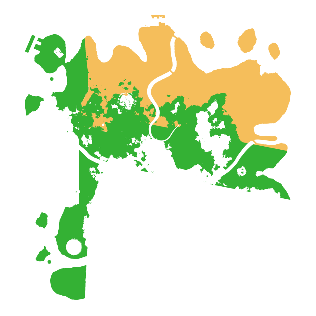 Biome Rust Map: Procedural Map, Size: 3500, Seed: 118232647