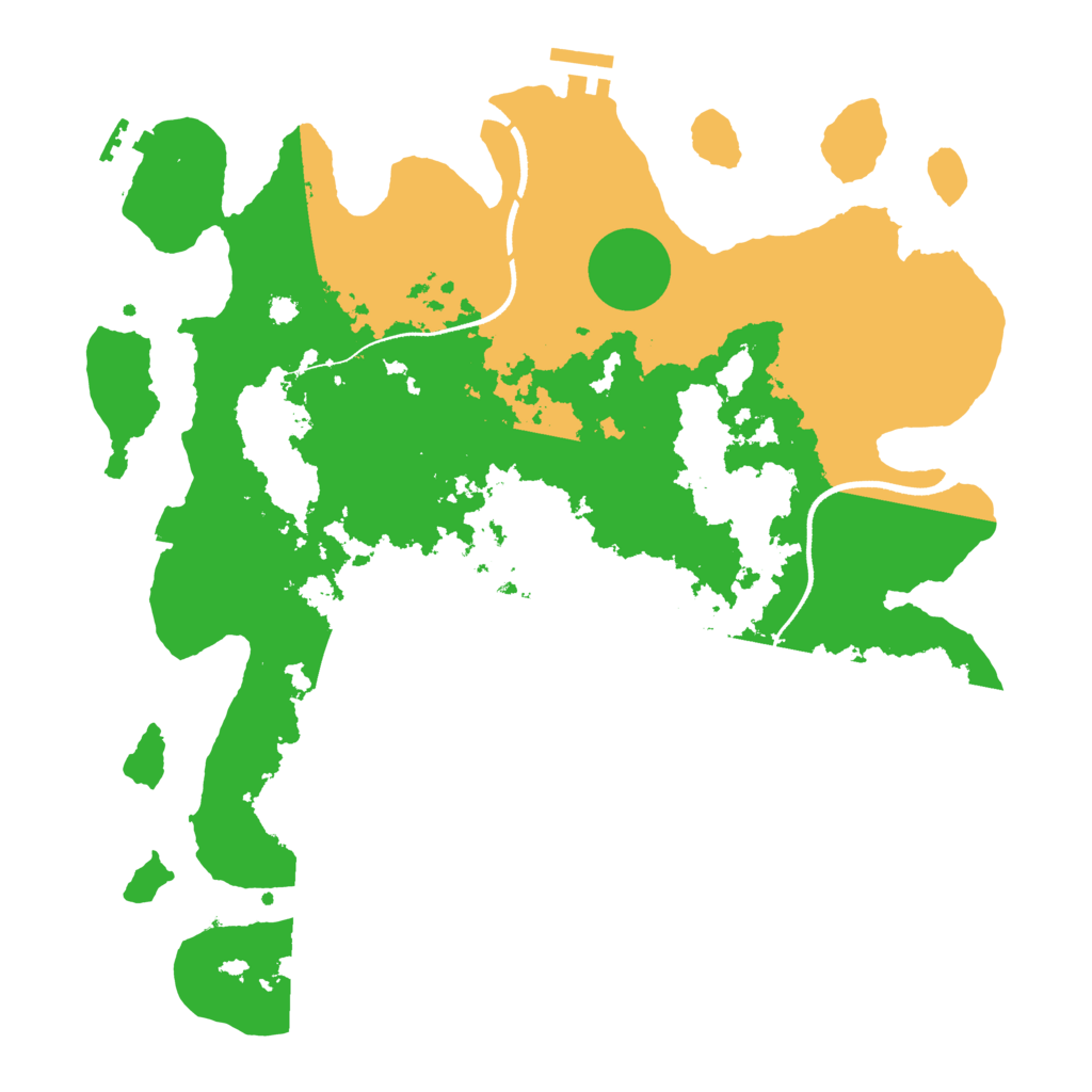 Biome Rust Map: Procedural Map, Size: 3500, Seed: 118232647