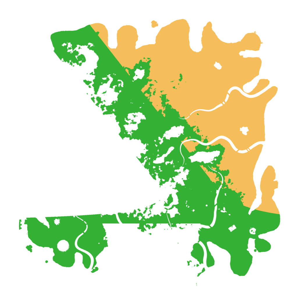Biome Rust Map: Procedural Map, Size: 4500, Seed: 3528