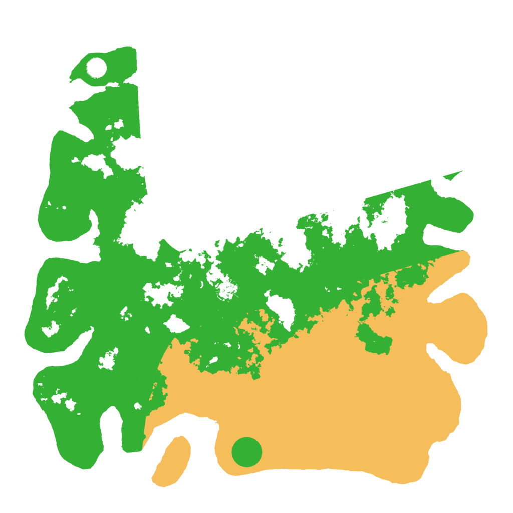 Biome Rust Map: Barren, Size: 4500, Seed: 2135804235