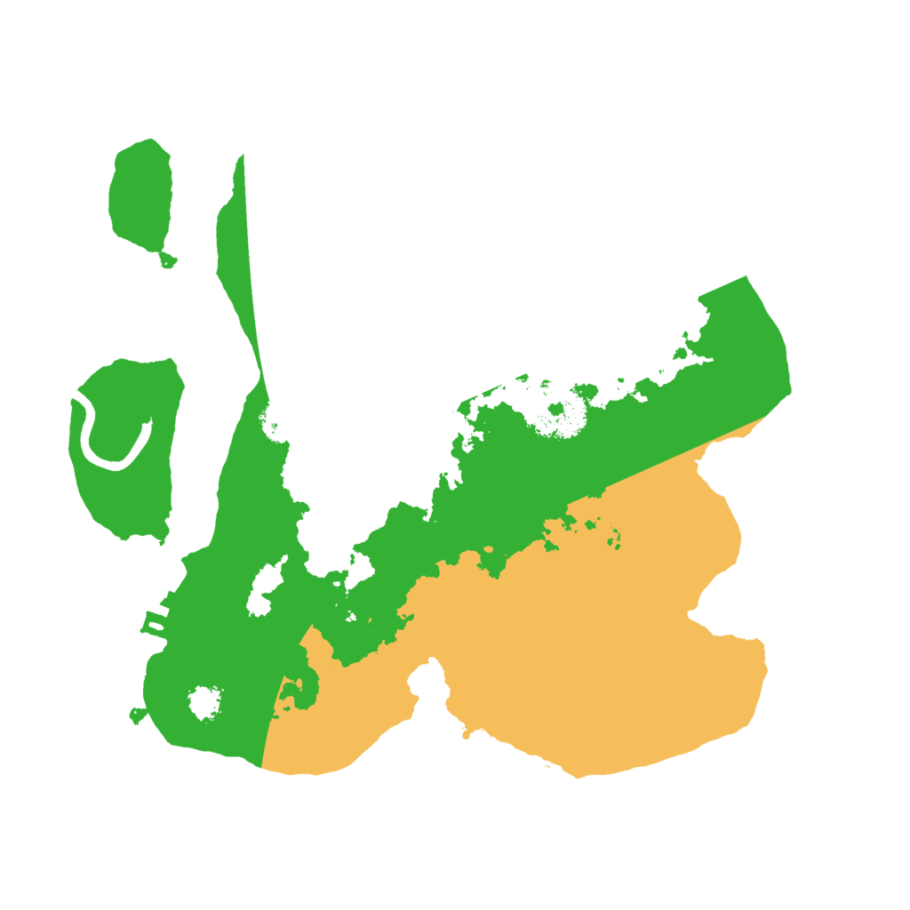 Biome Rust Map: Procedural Map, Size: 2500, Seed: 496265261