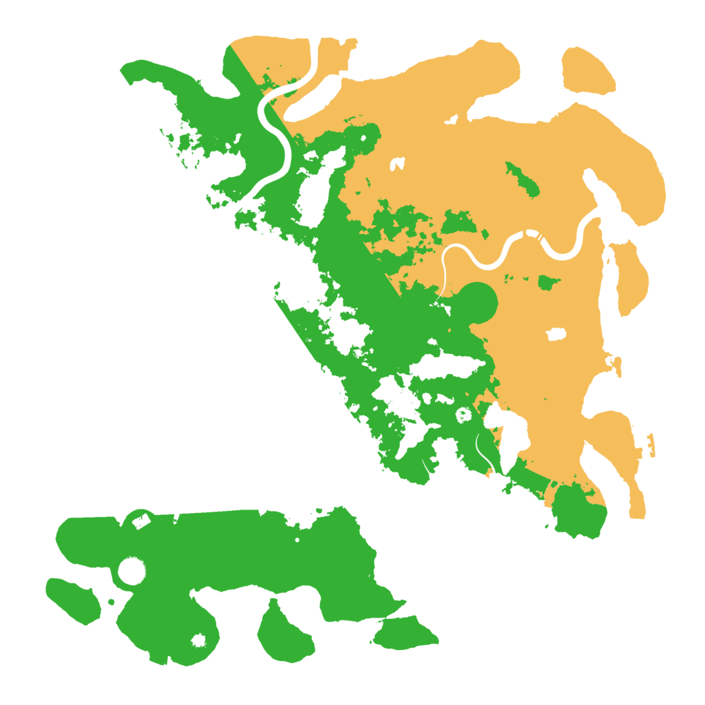 Biome Rust Map: Procedural Map, Size: 4500, Seed: 3077756